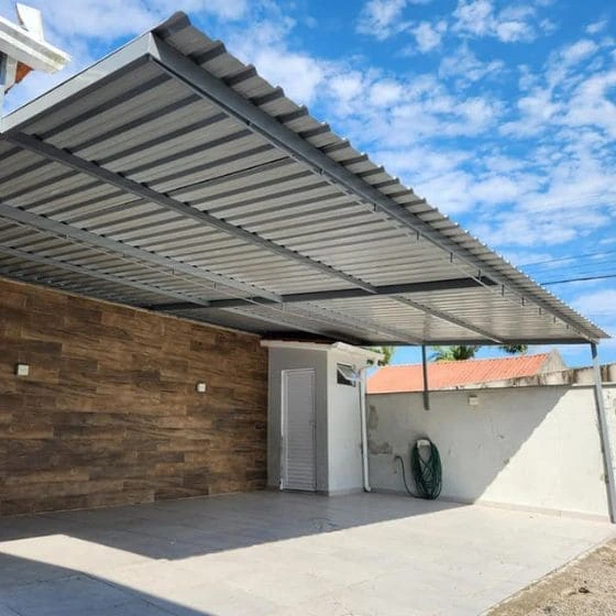 Cobertura de Telha Metálica Simples - Toldos Porto Ferreira