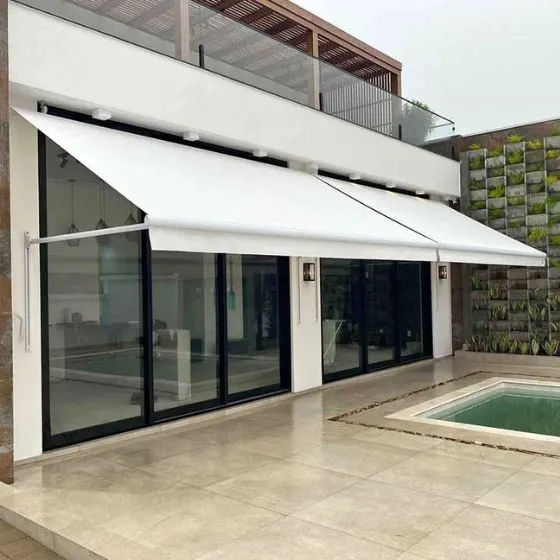 Toldo Cortina com Braços Laterais - Toldos Porto Ferreira